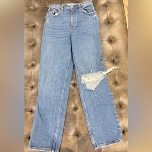 Abercrombie & Fitch Blue Straight Leg Jeans